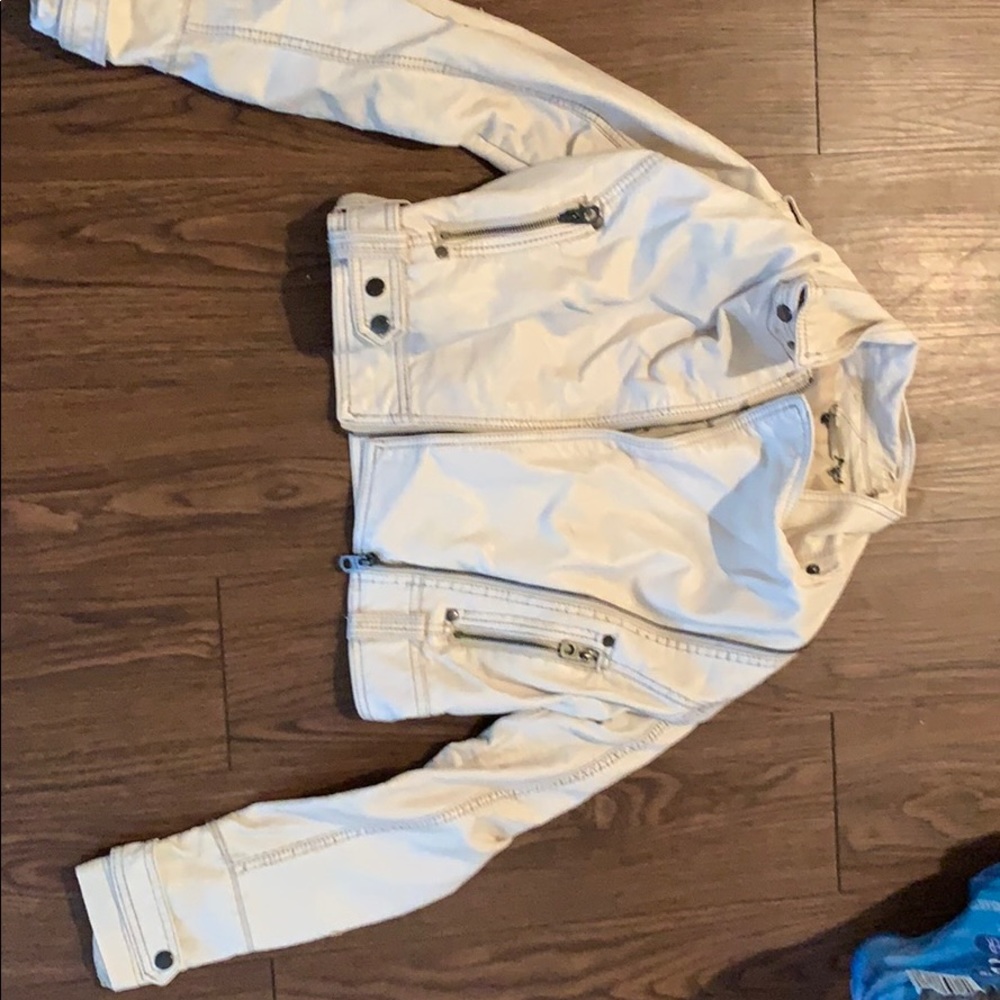 Mini leather jacket